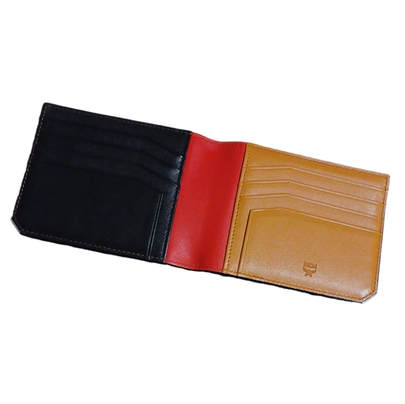 🔷️MCM NAVY BI-FOLD CARD CASE - Picture 4 of 10